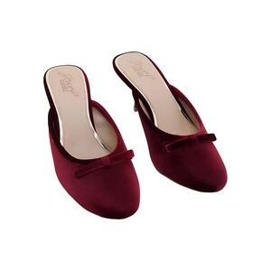 Jewel Badgley Mischka Evening Mule Red Size 7.5